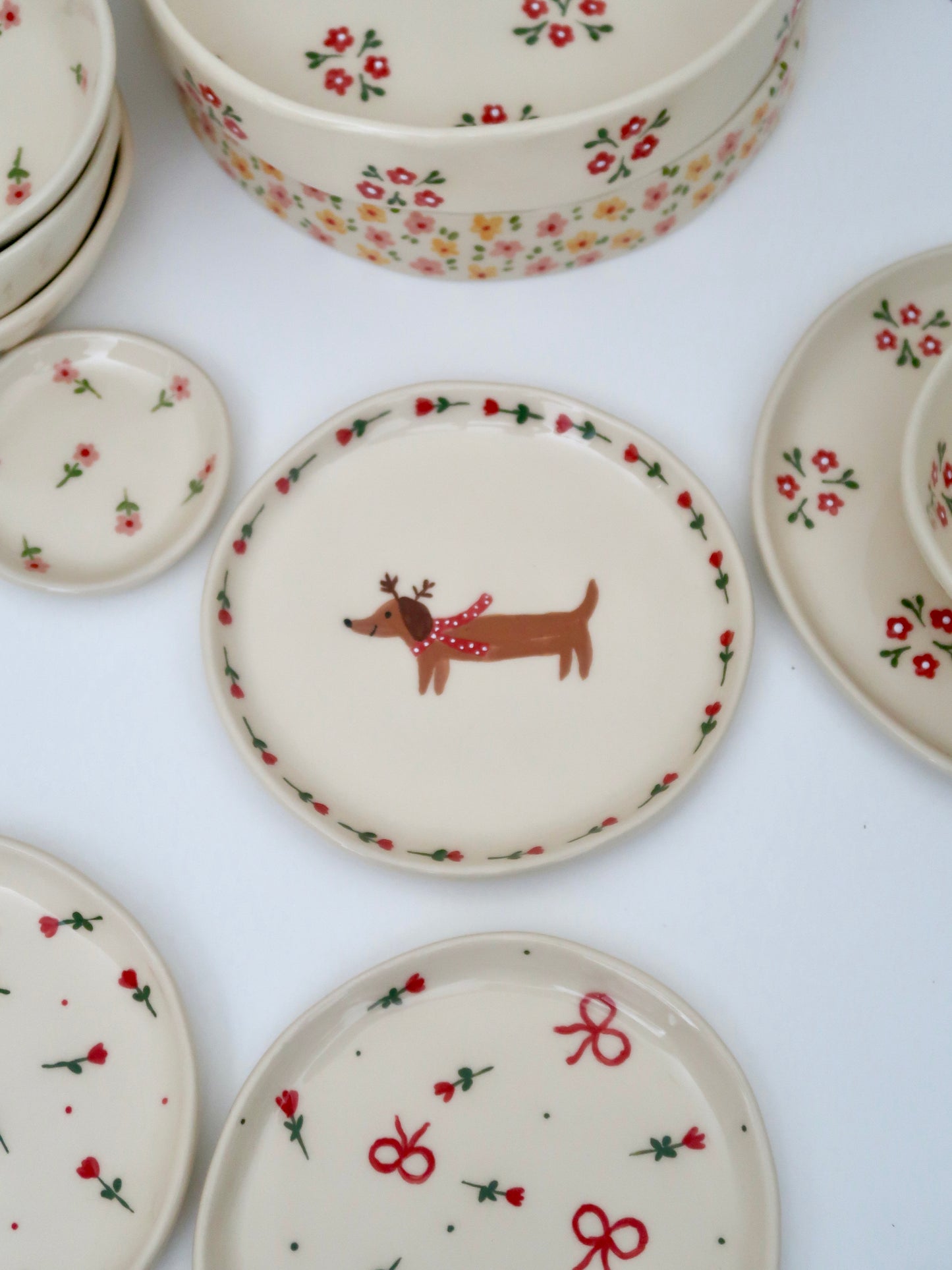 Pre-Order: Breakfast/ dessert plate with dog