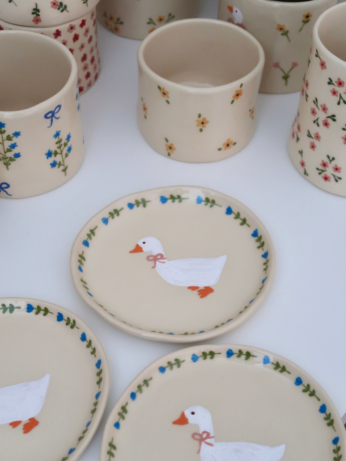 Breakfast/ dessert plate with duck