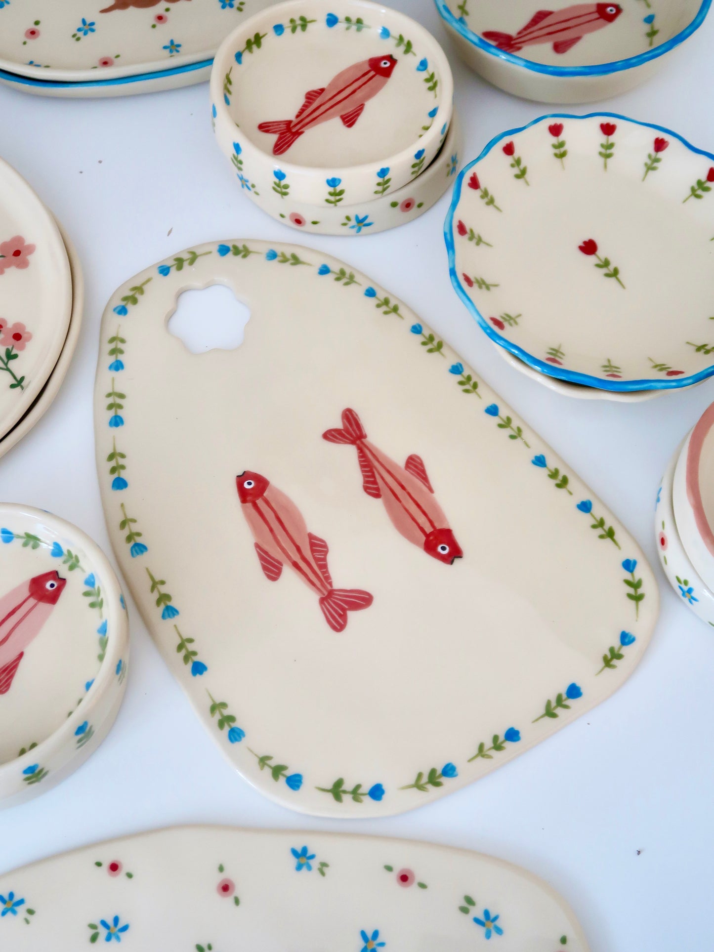 Kitchen Board with fish