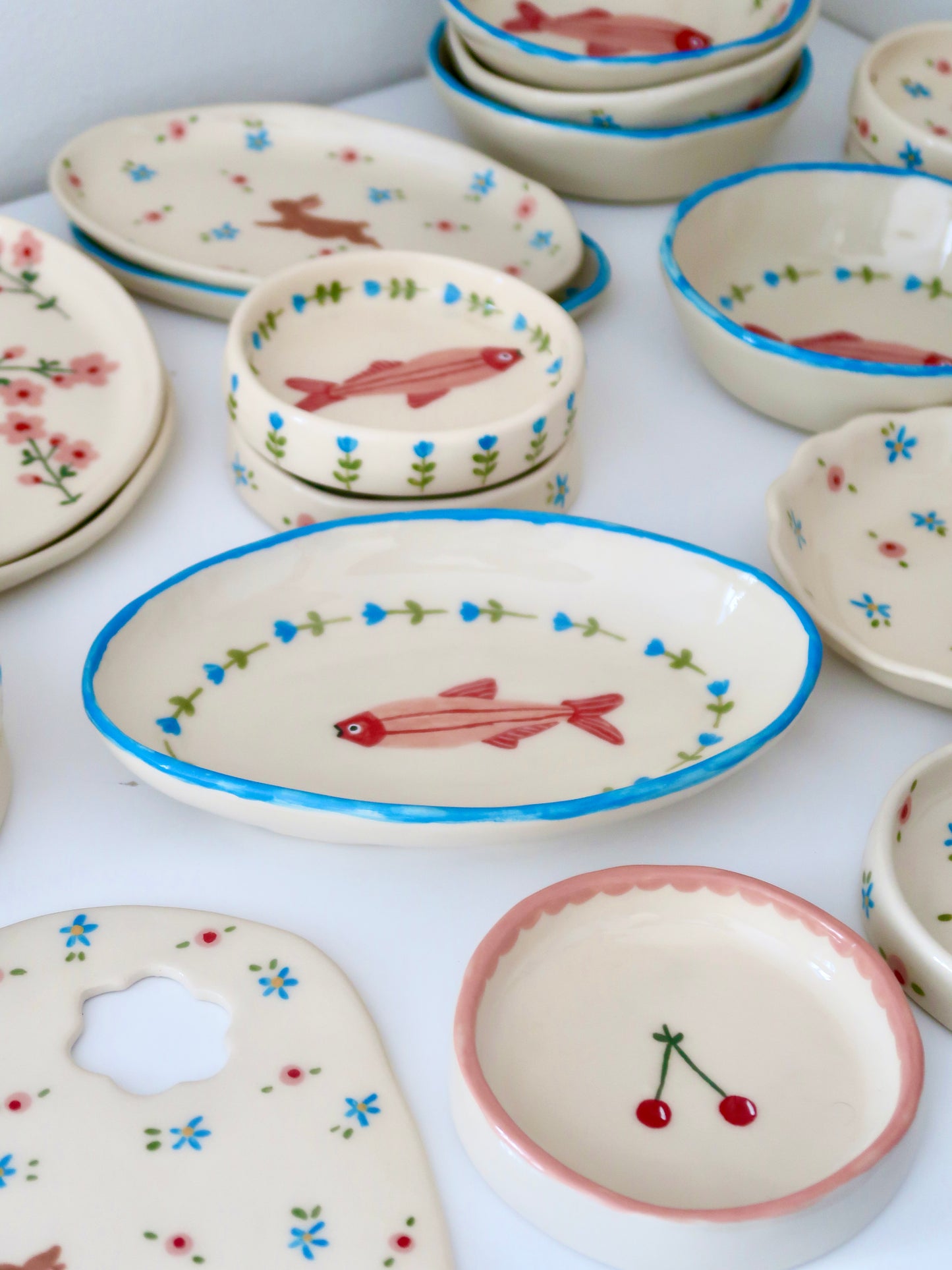 Platter with fish