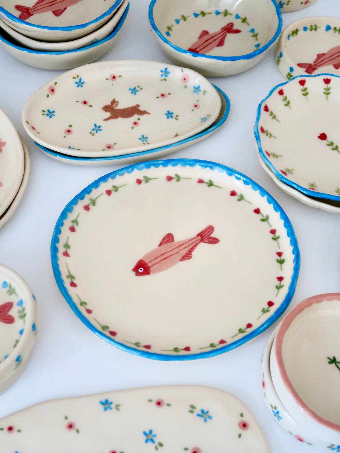 Plate with fish