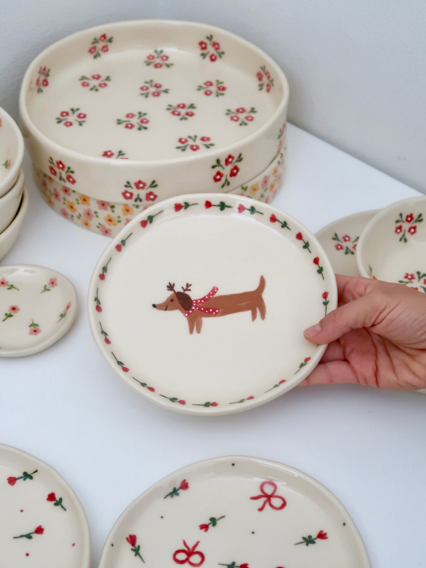Pre-Order: Breakfast/ dessert plate with dog