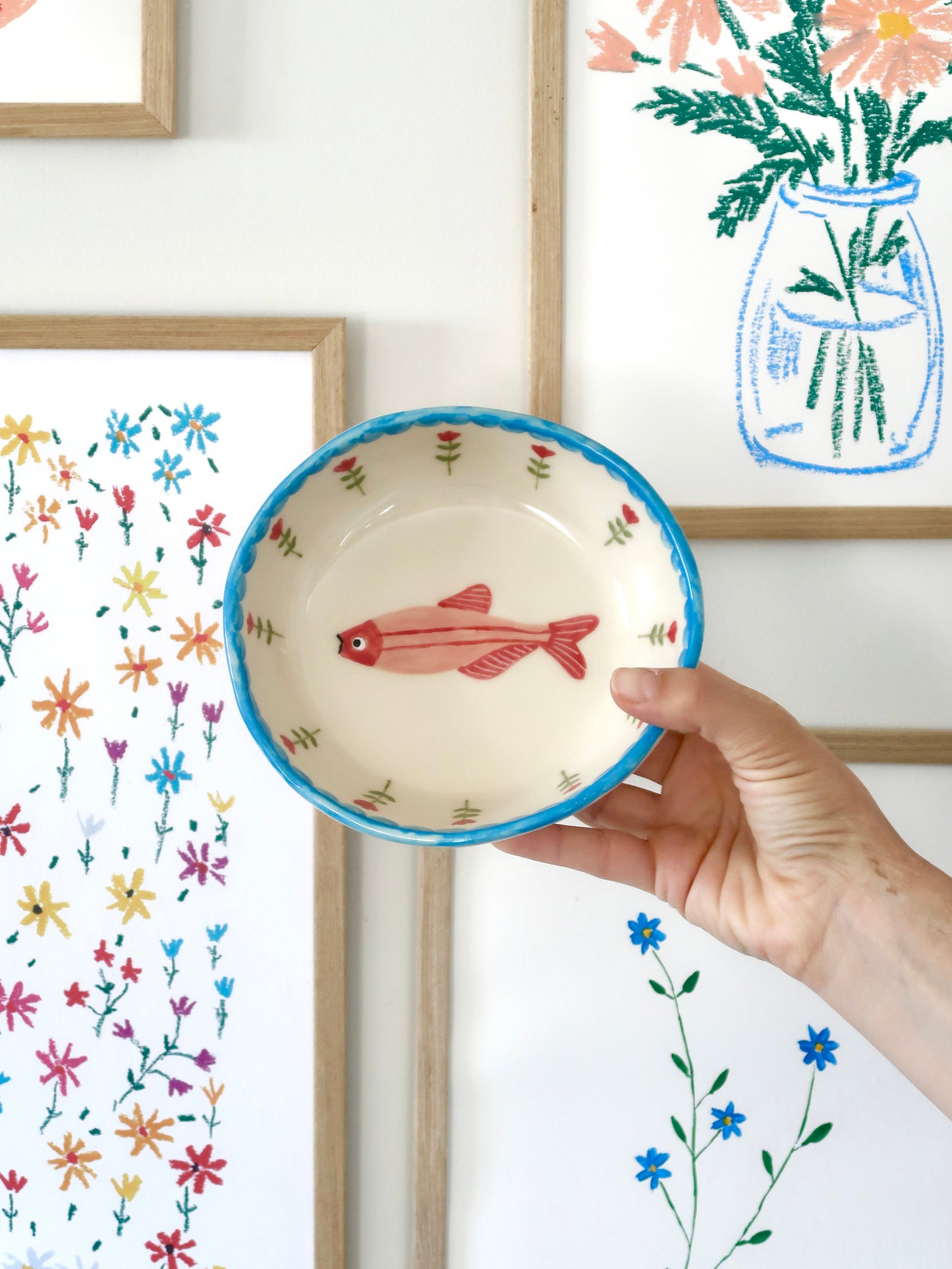 Bowl with fish
