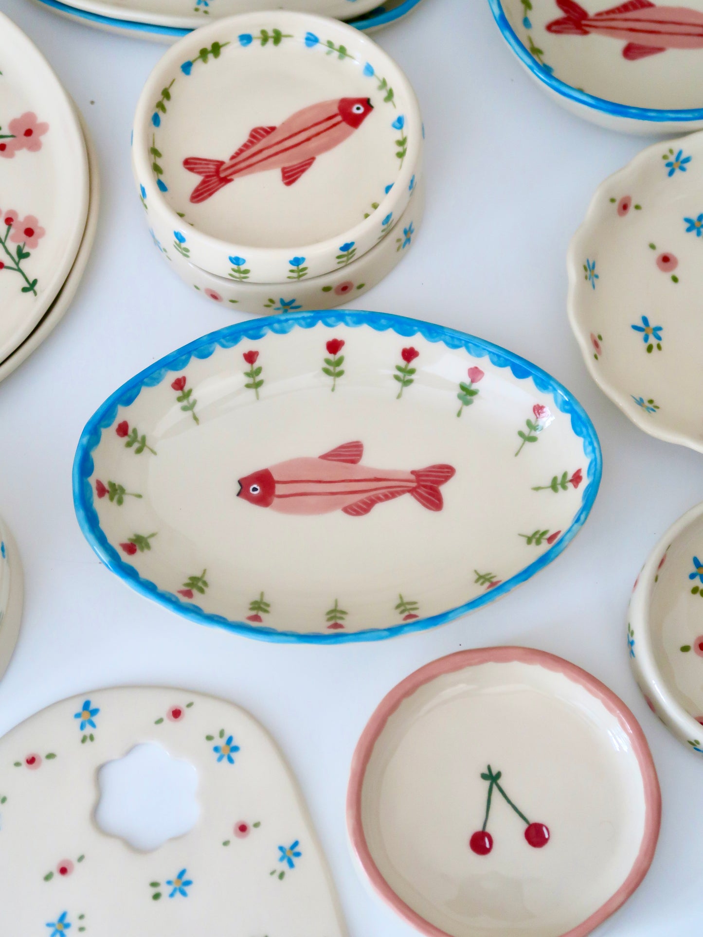 Platter with fish