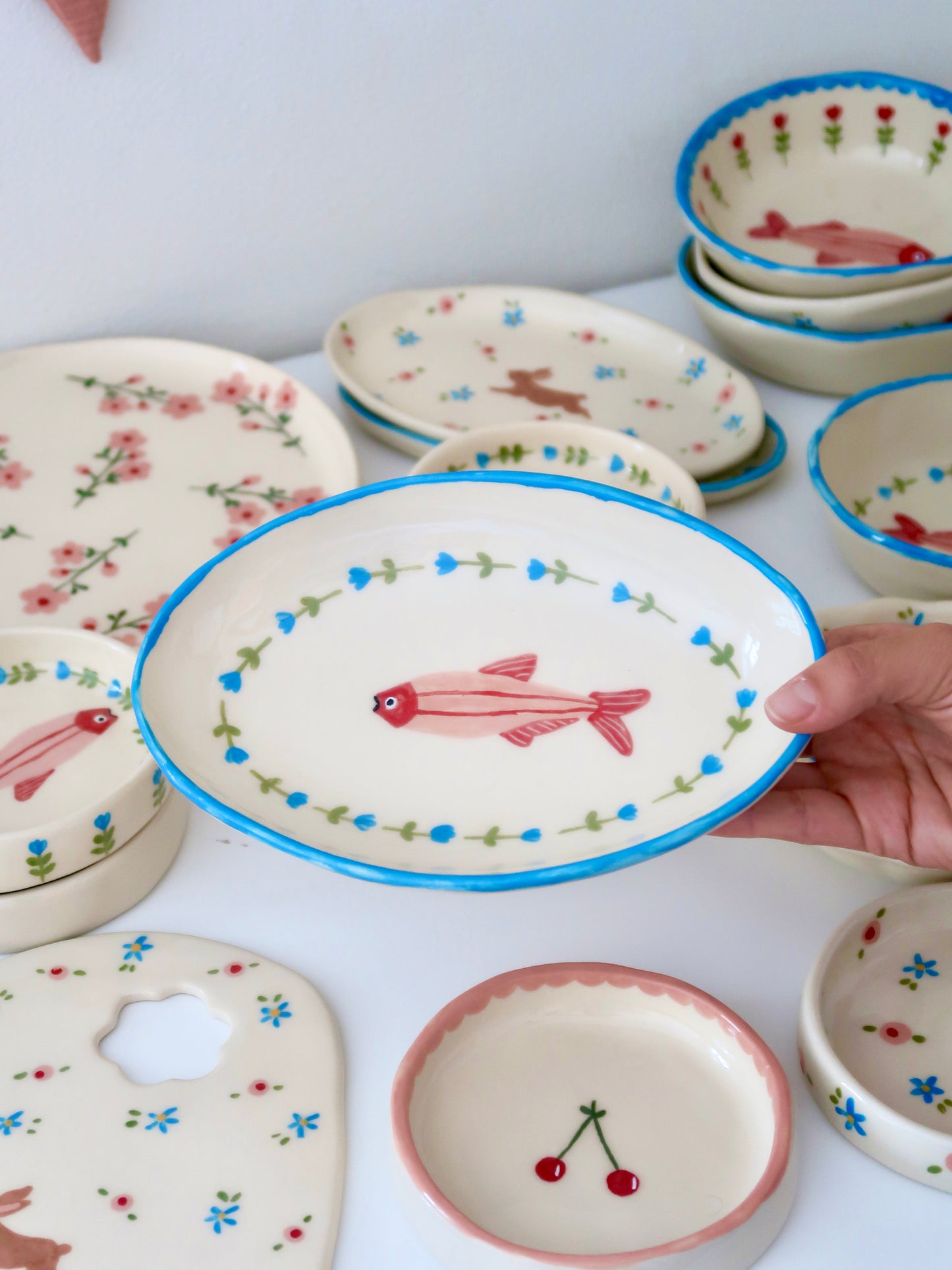 Platter with fish