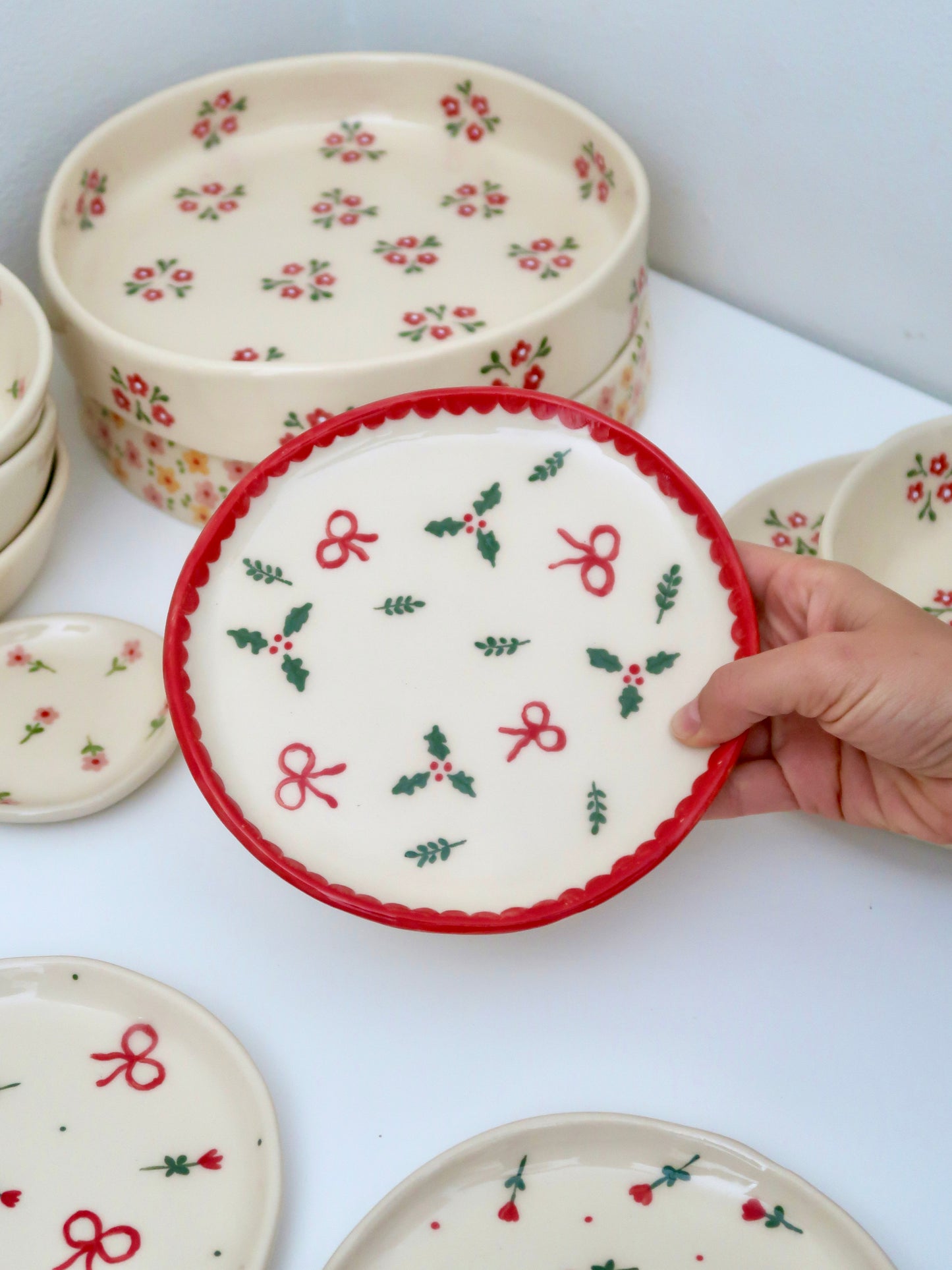 Breakfast/ dessert plate with christmas vibe