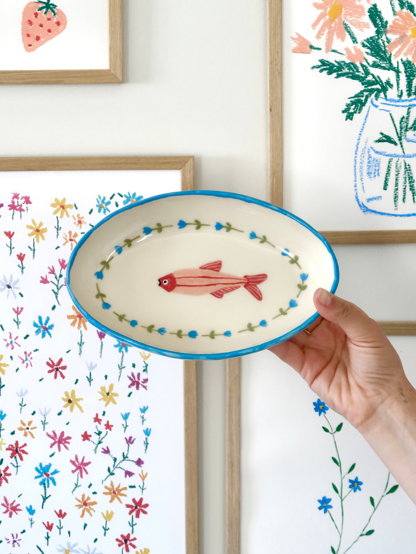 Platter with fish