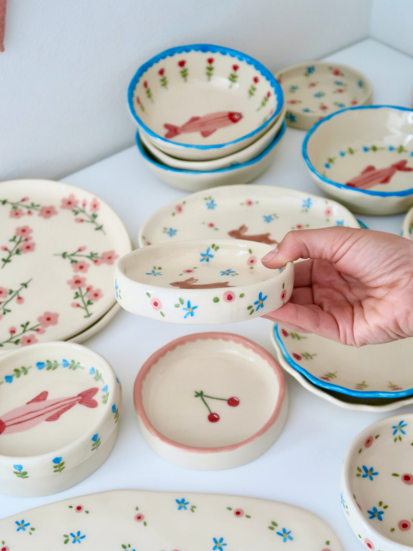 Ring dish with bunny