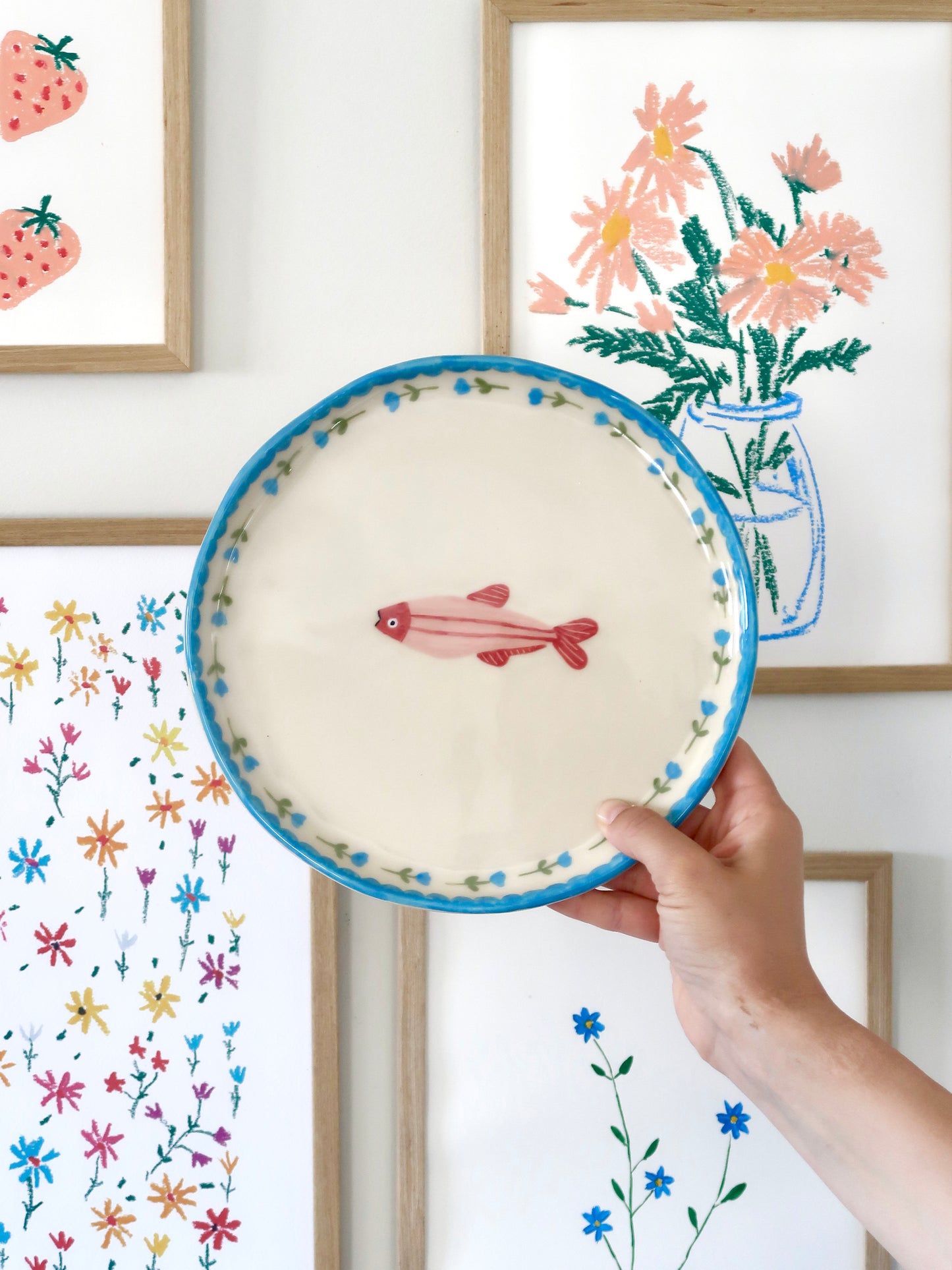Plate with fish