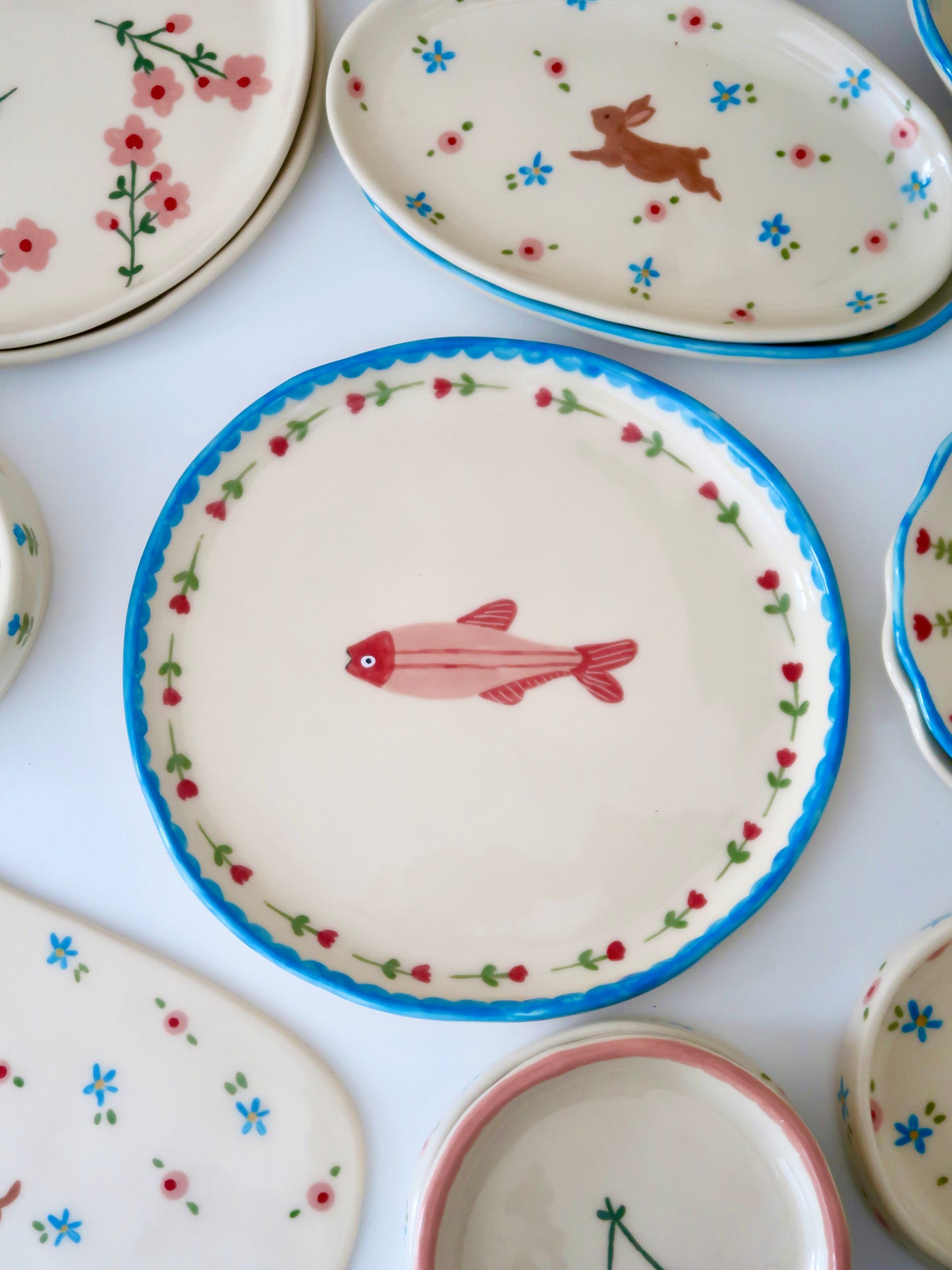 Plate with fish