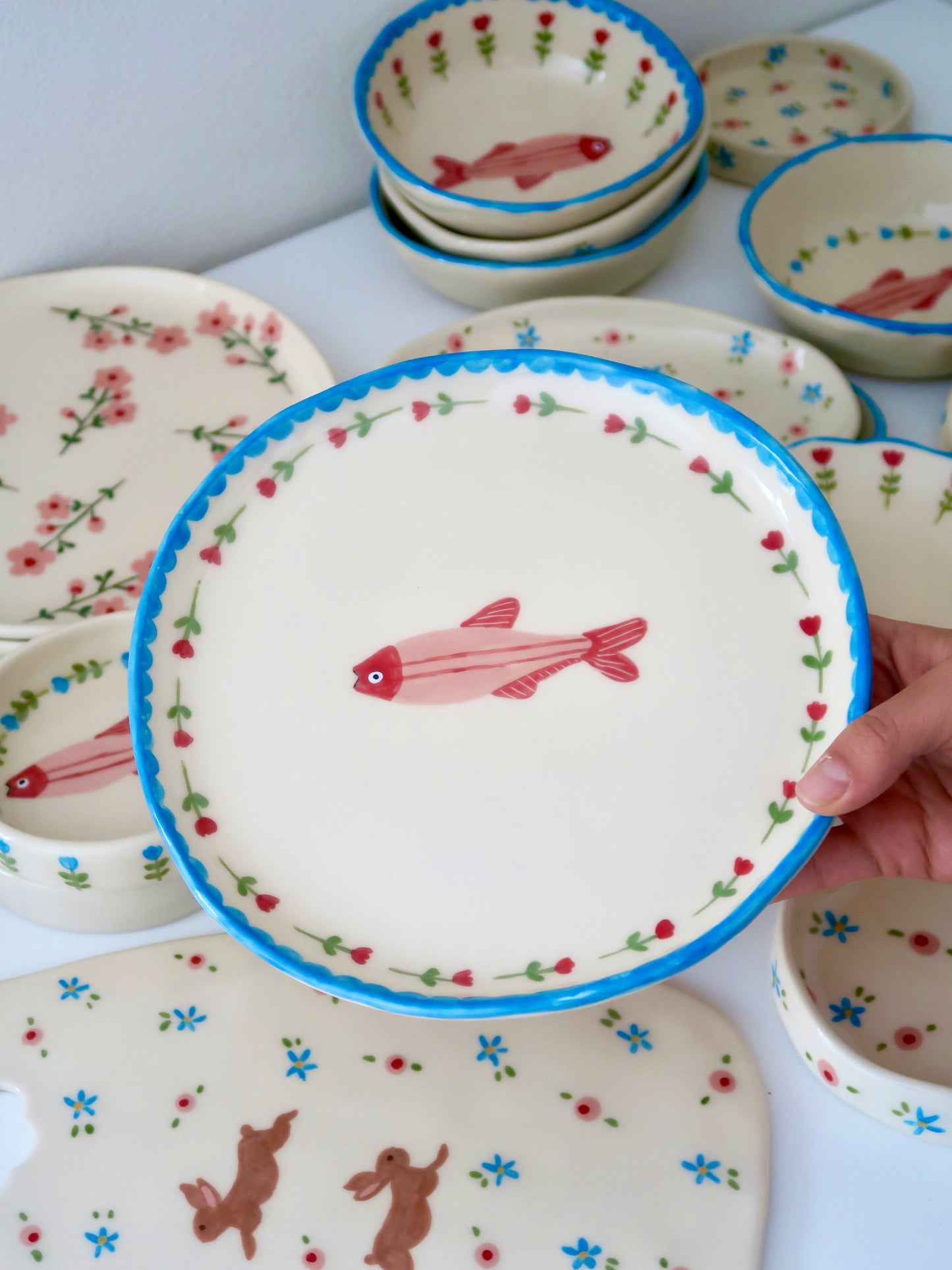 Plate with fish