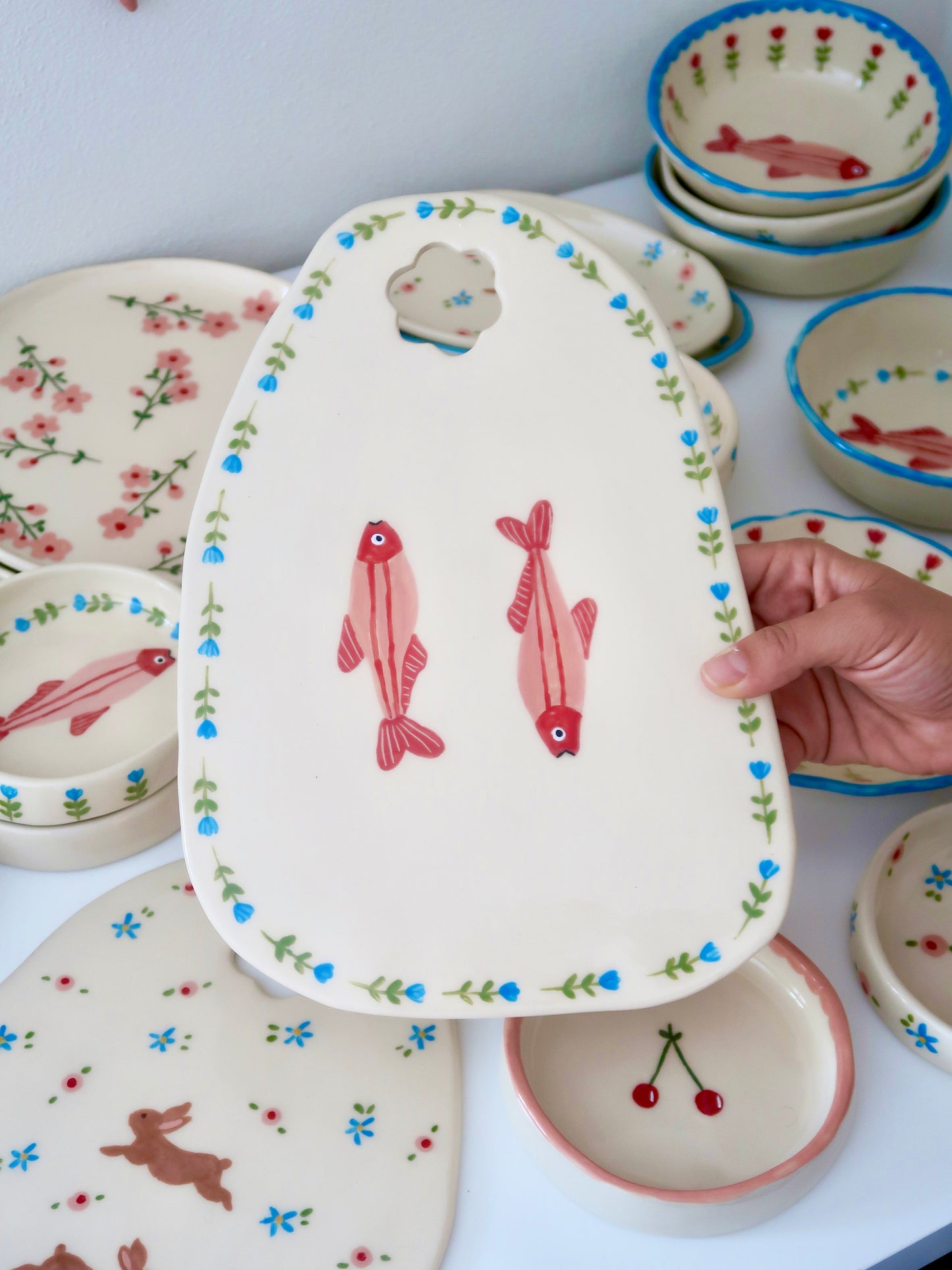 Kitchen Board with fish