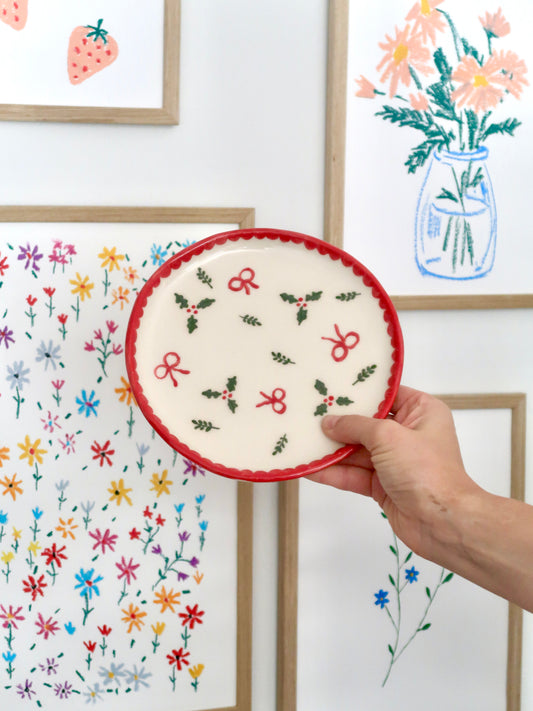 Breakfast/ dessert plate with christmas vibe