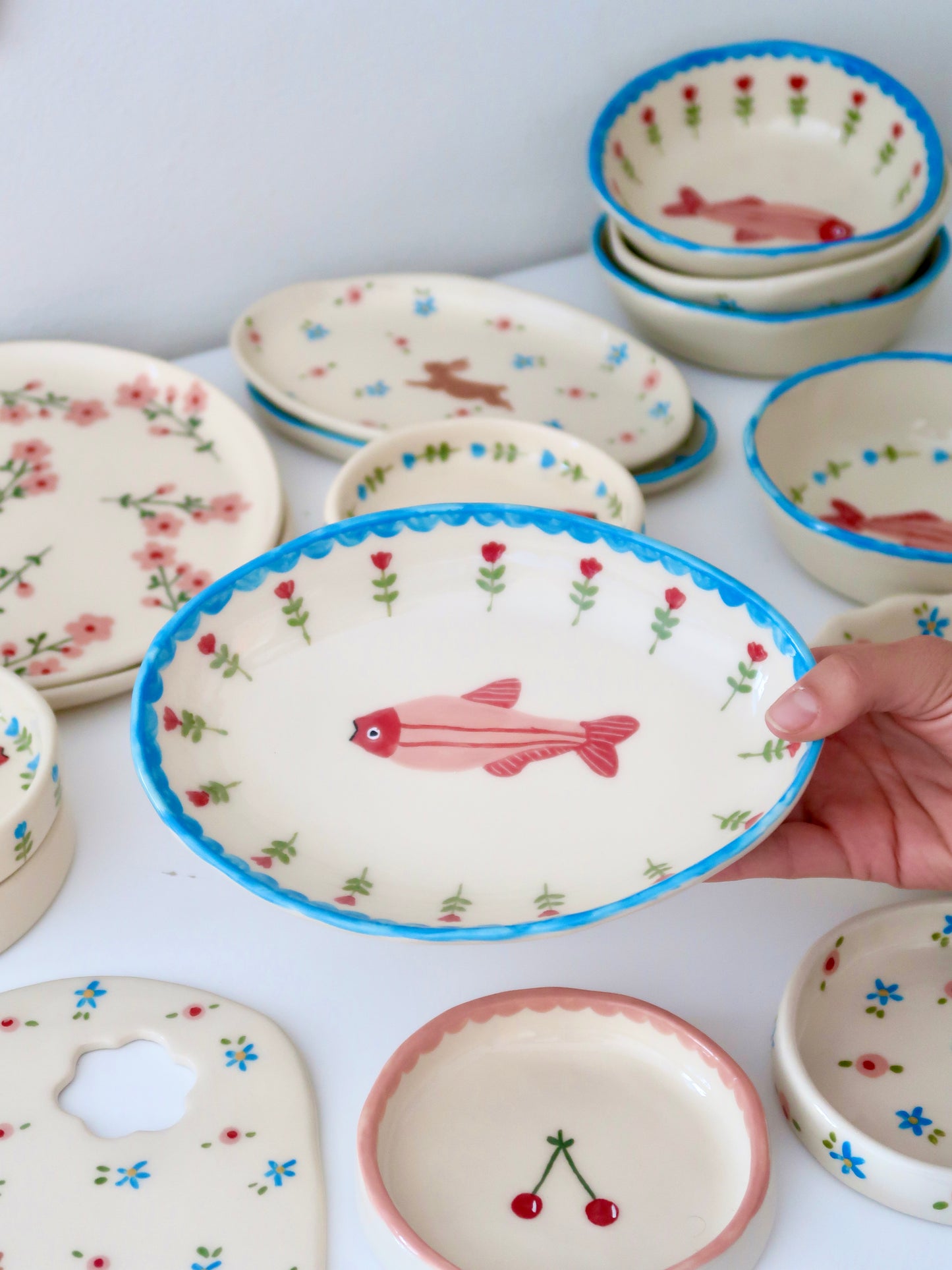 Platter with fish
