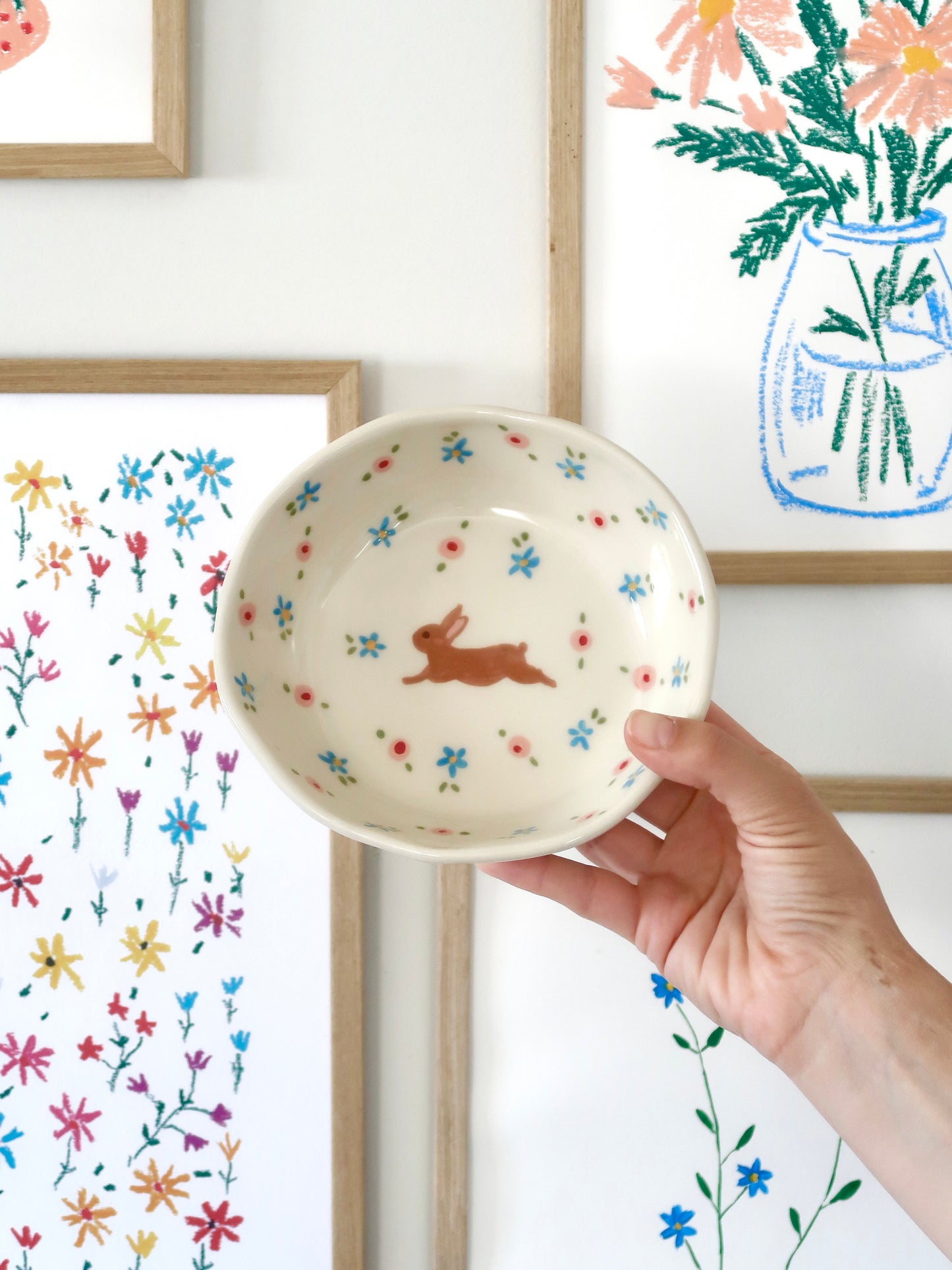 Bowl with bunny