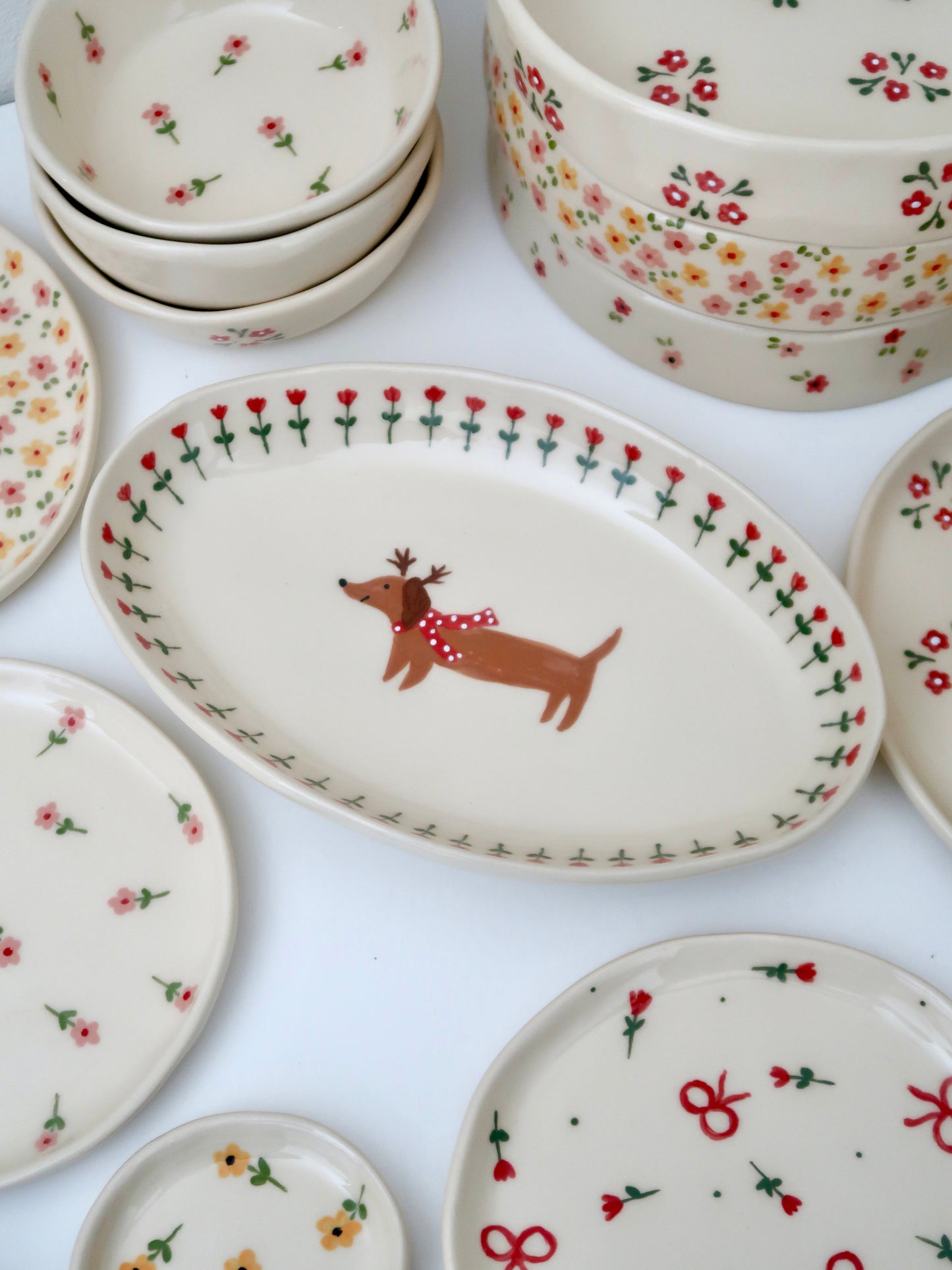 Pre-Order: Platter with dog (big)