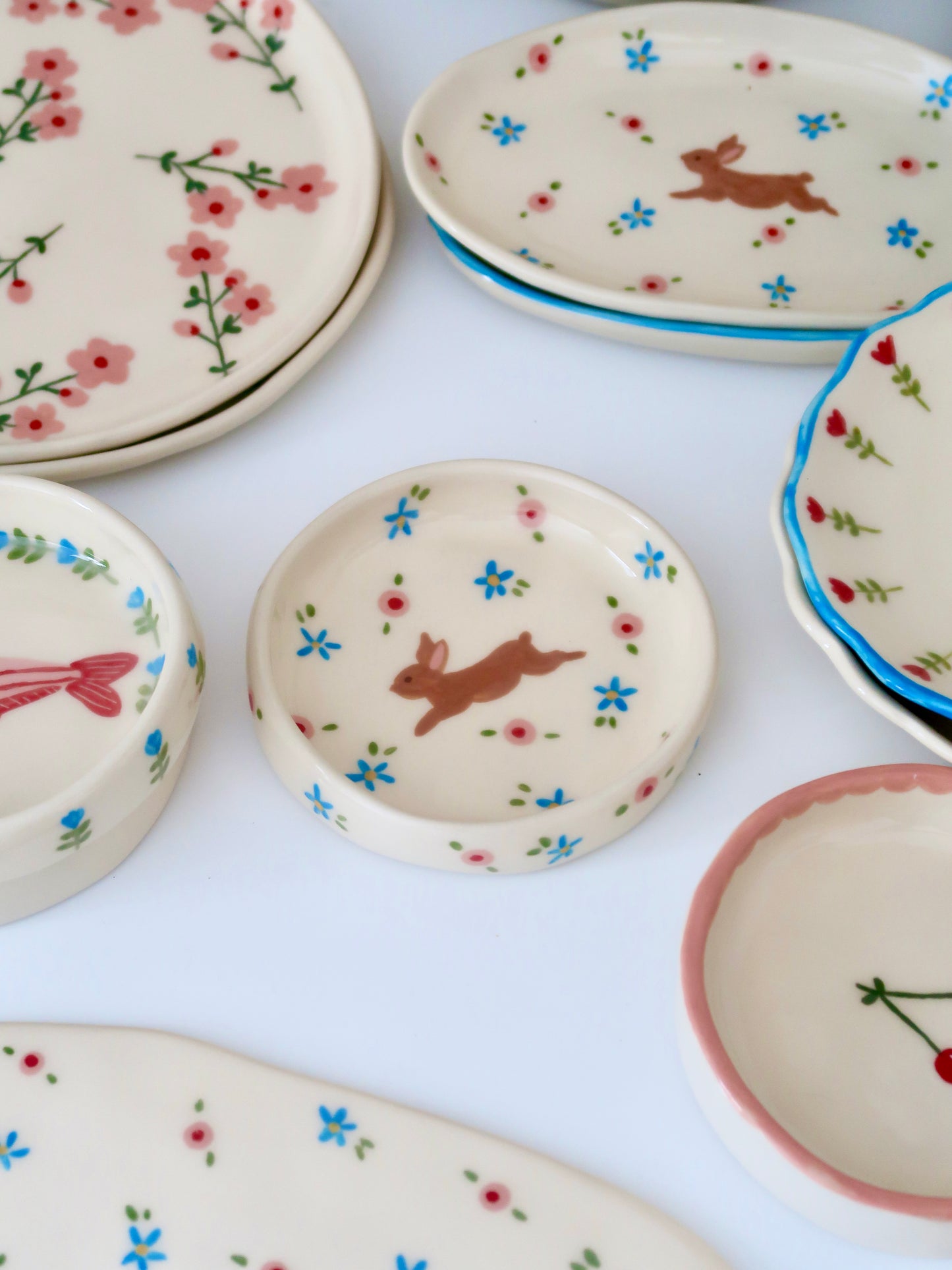 Ring dish with bunny