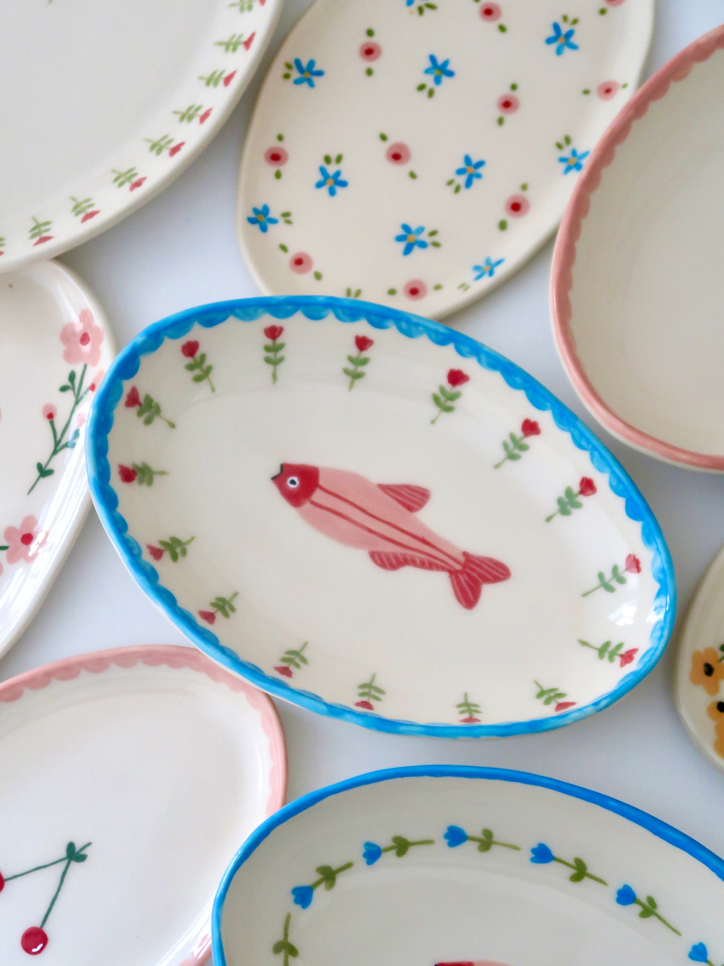 Platter with fish