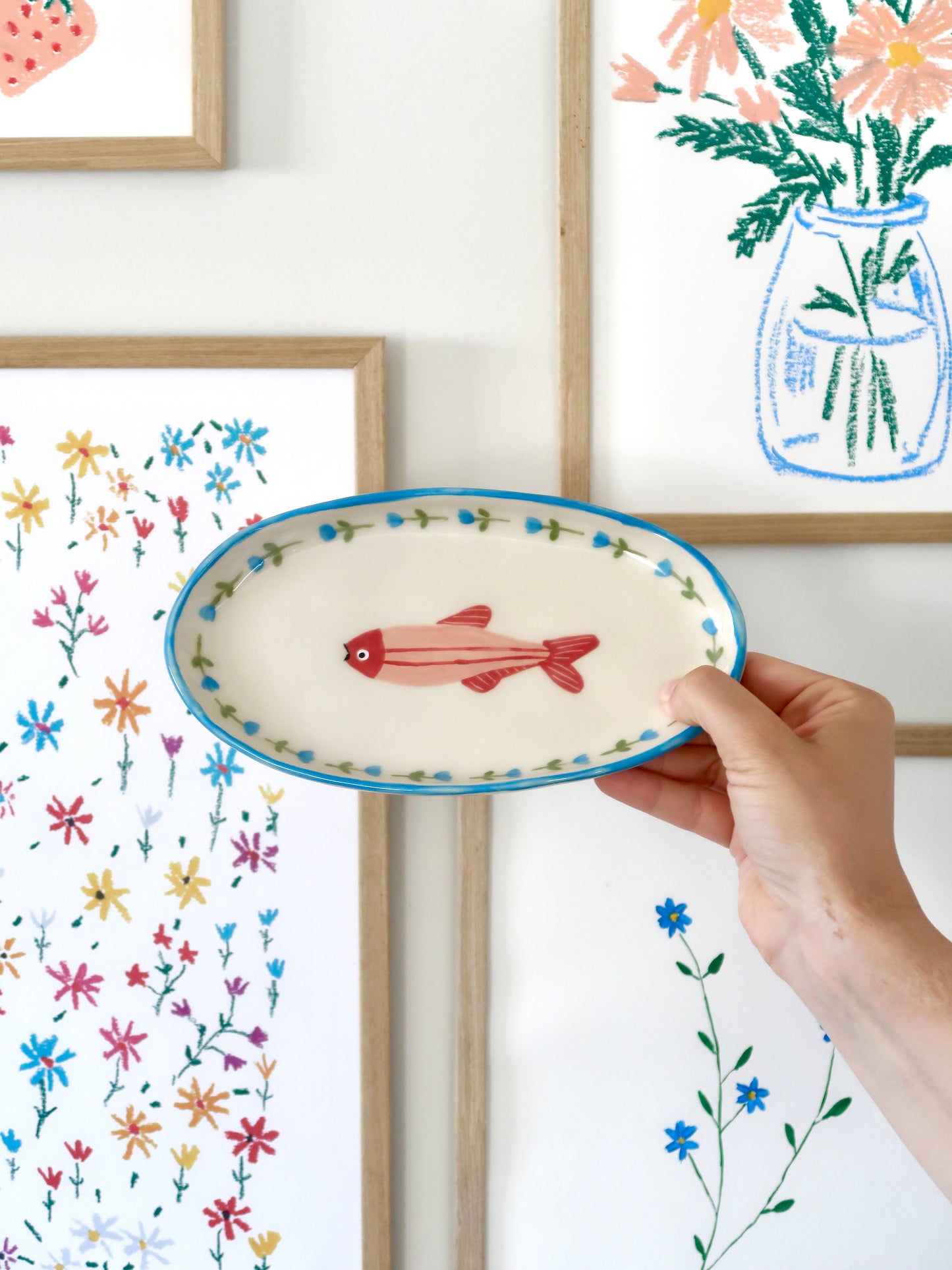 Platter with fish