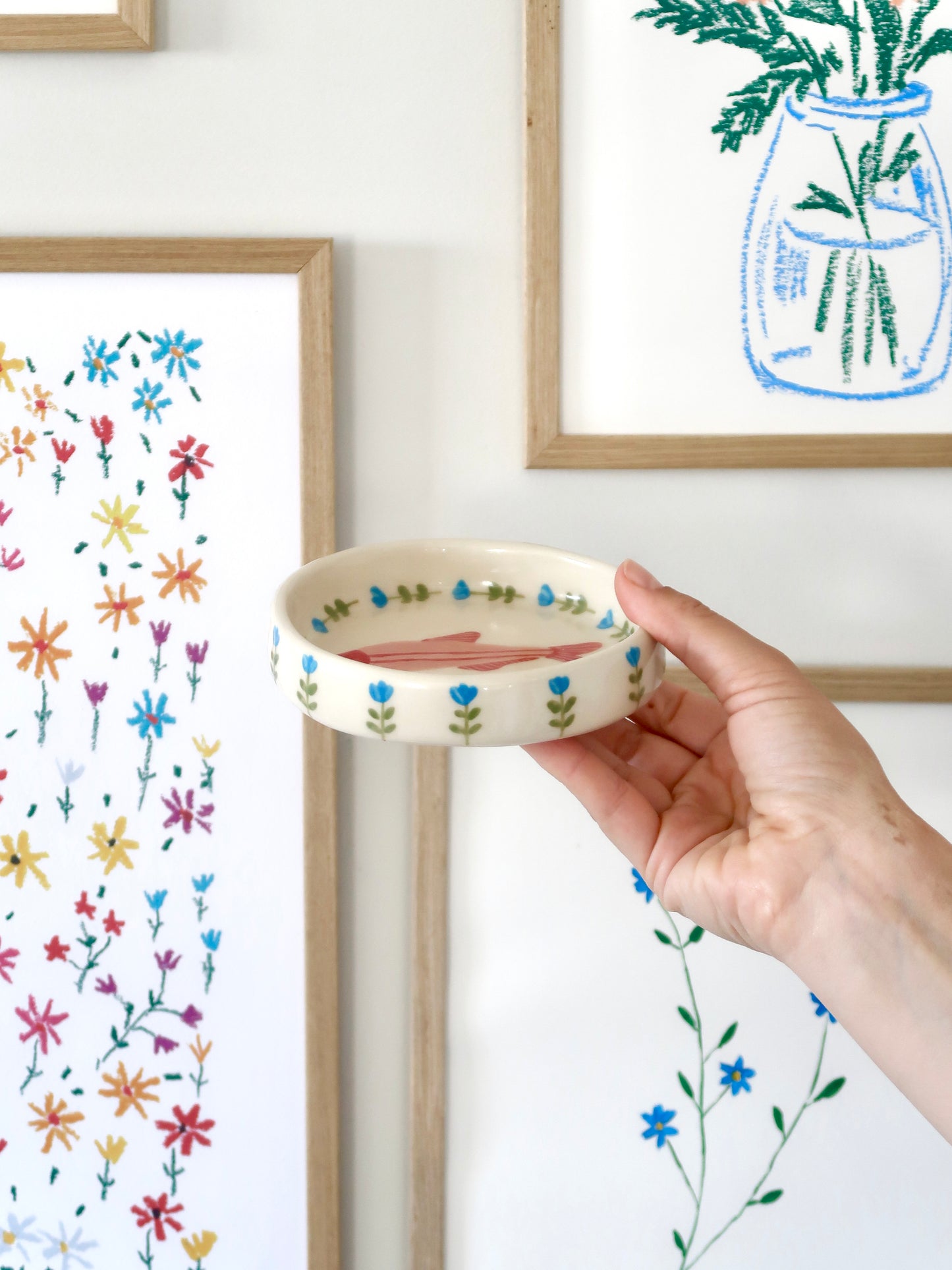 Ring dish with fish