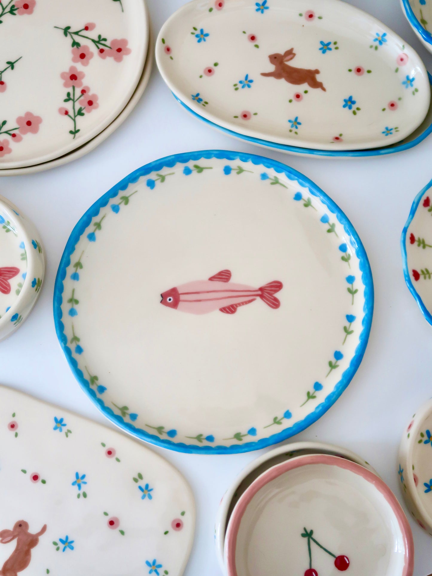 Plate with fish