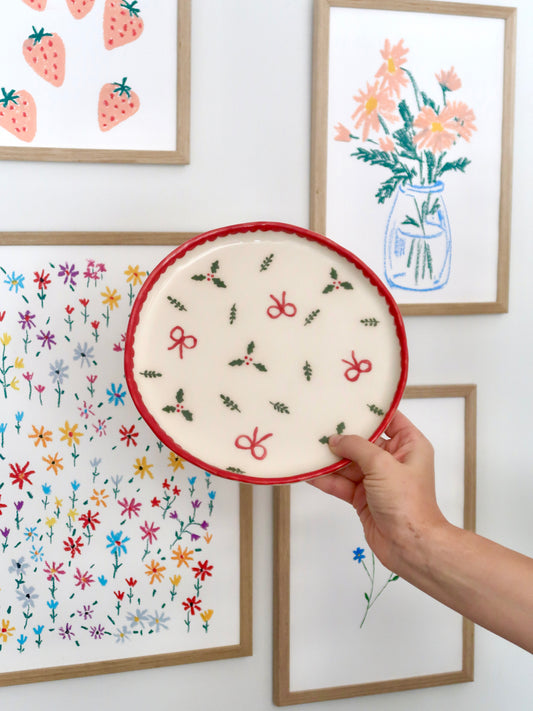 Plate with christmas vibe