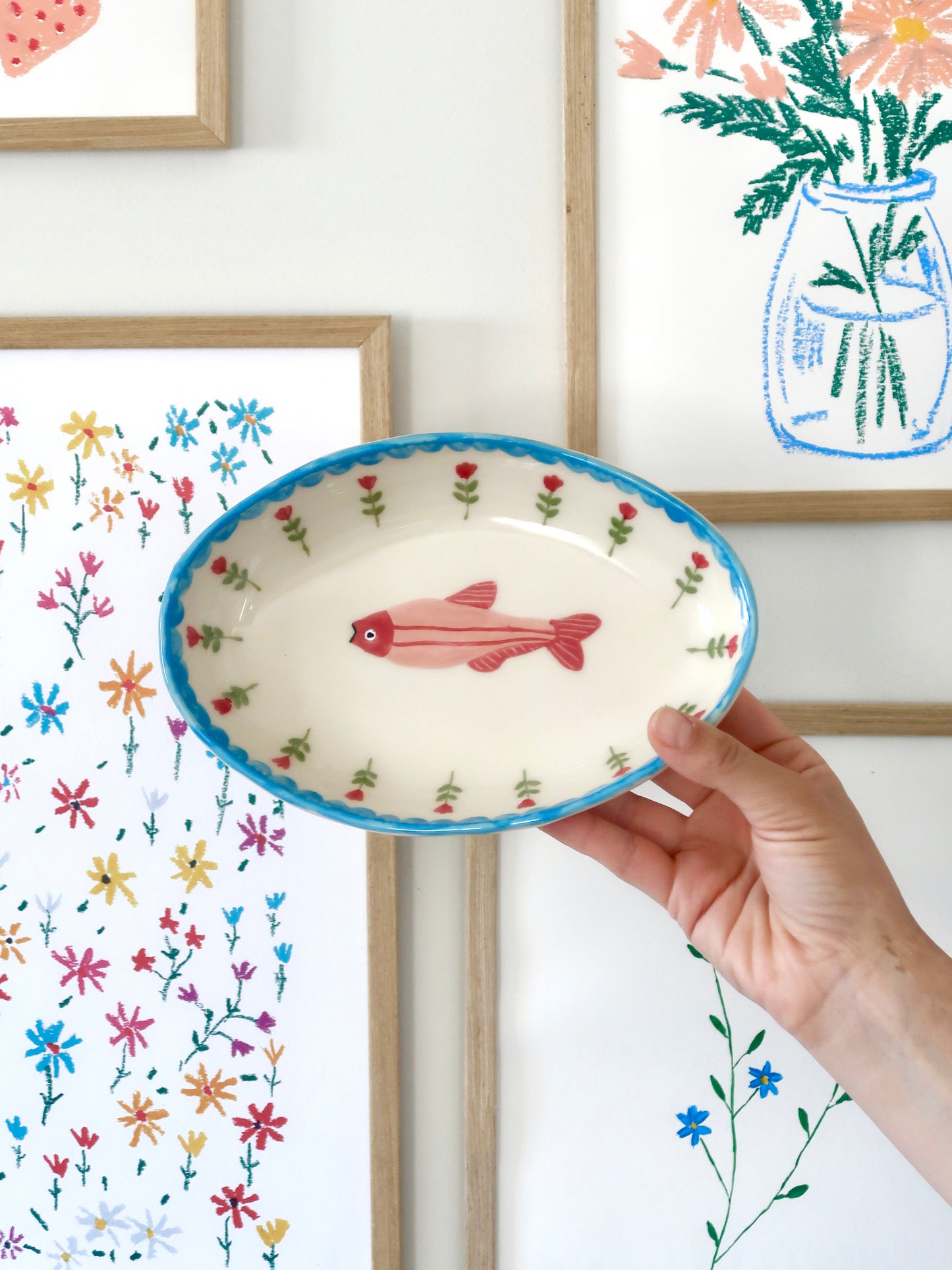 Platter with fish