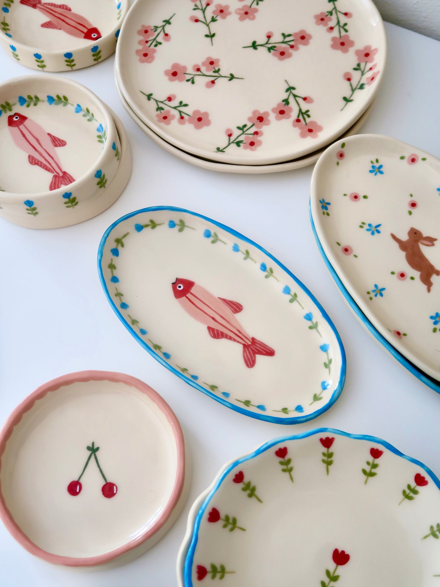 Platter with fish