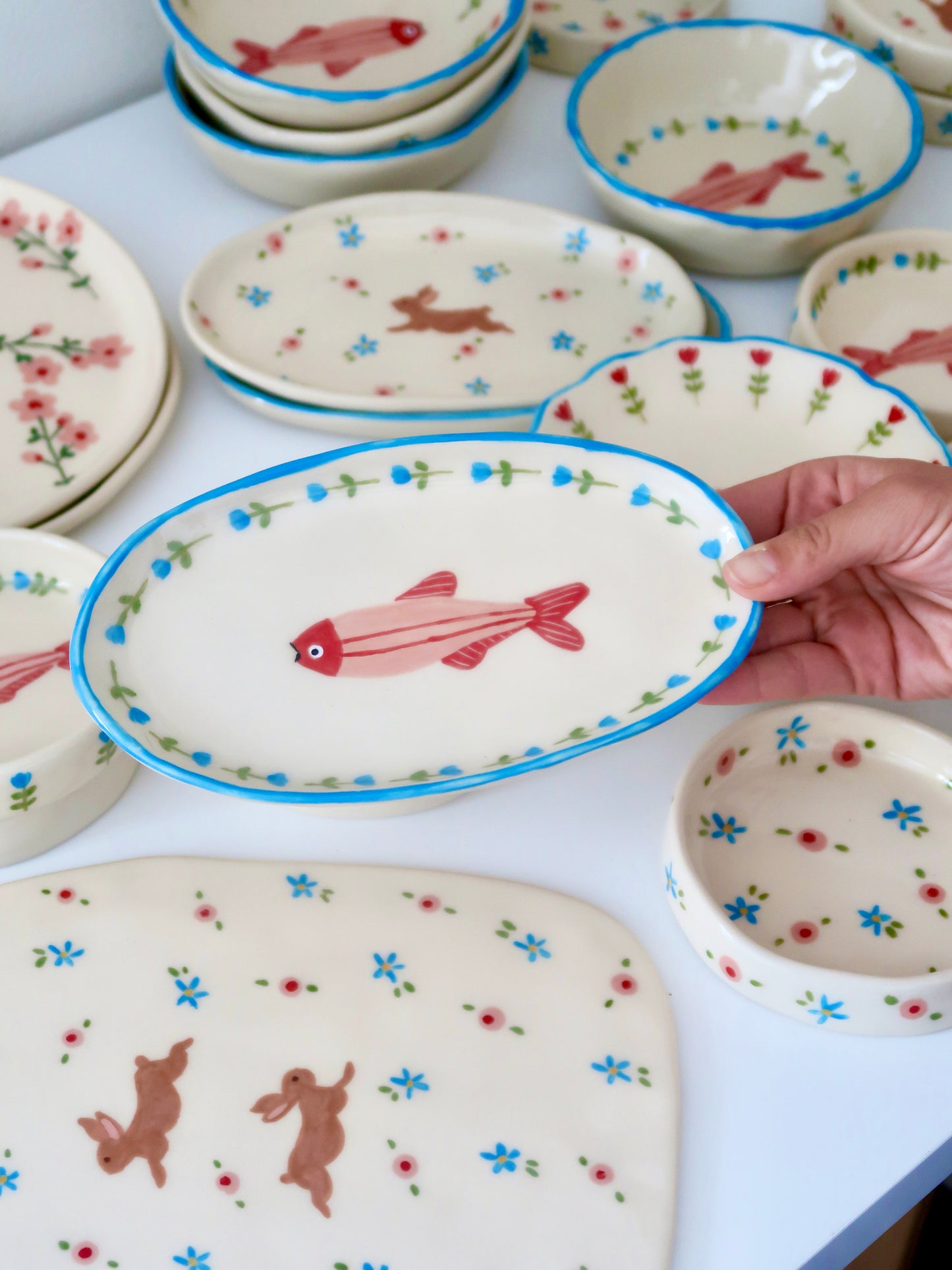 Platter with fish