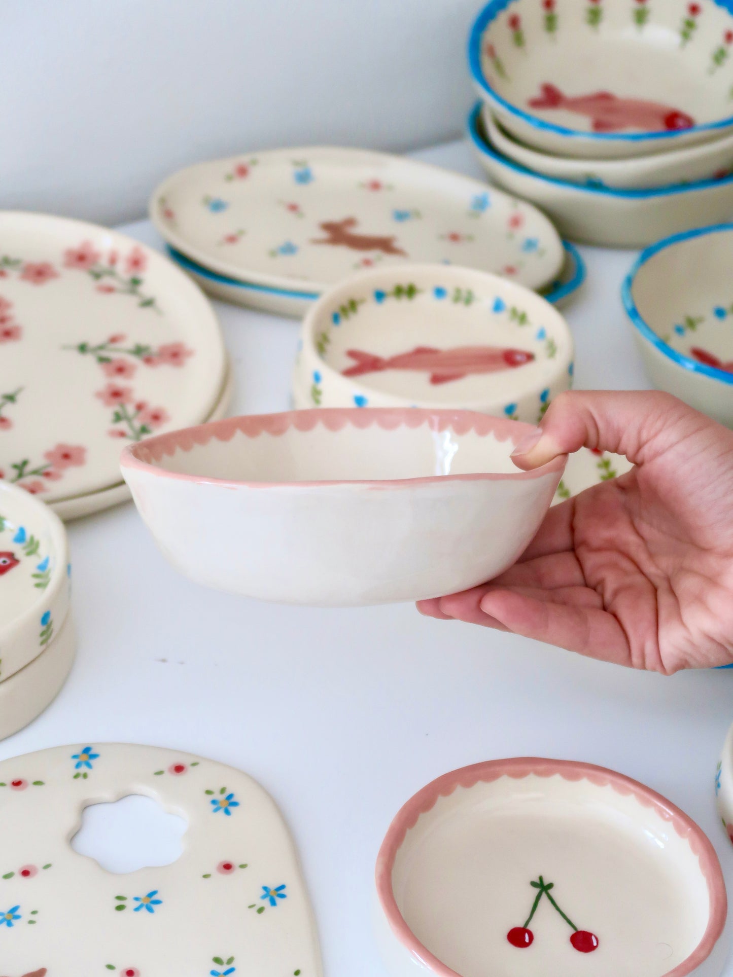 Bowl with cherry