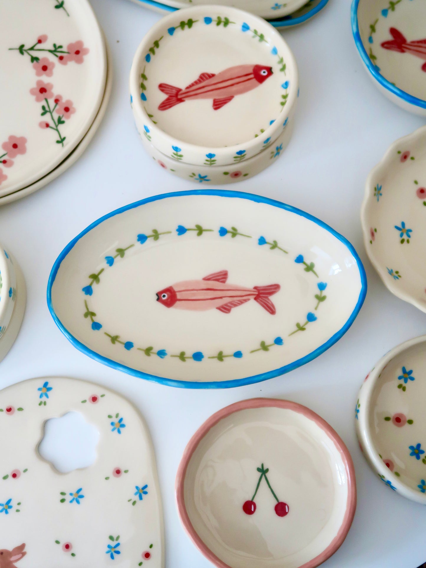 Platter with fish