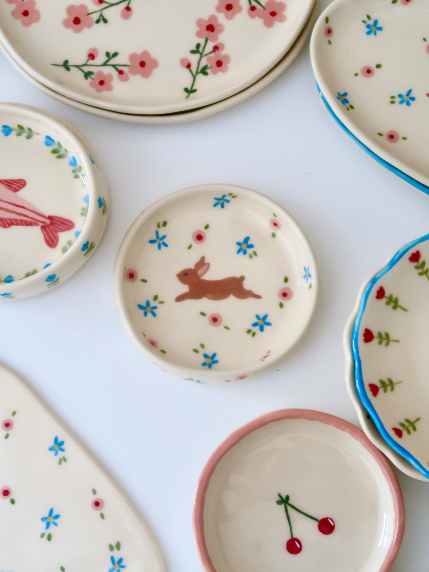Ring dish with bunny
