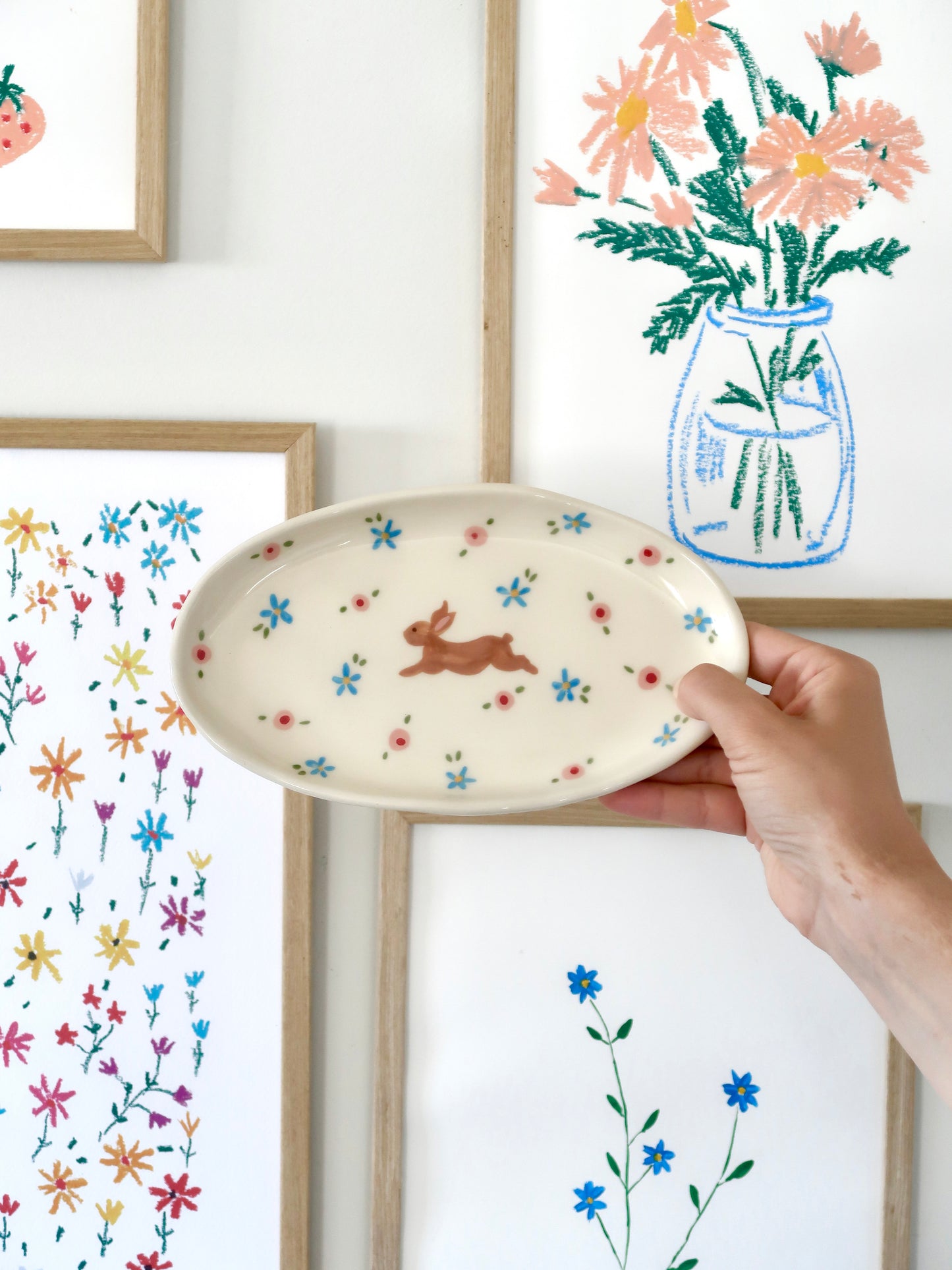 Platter with bunny