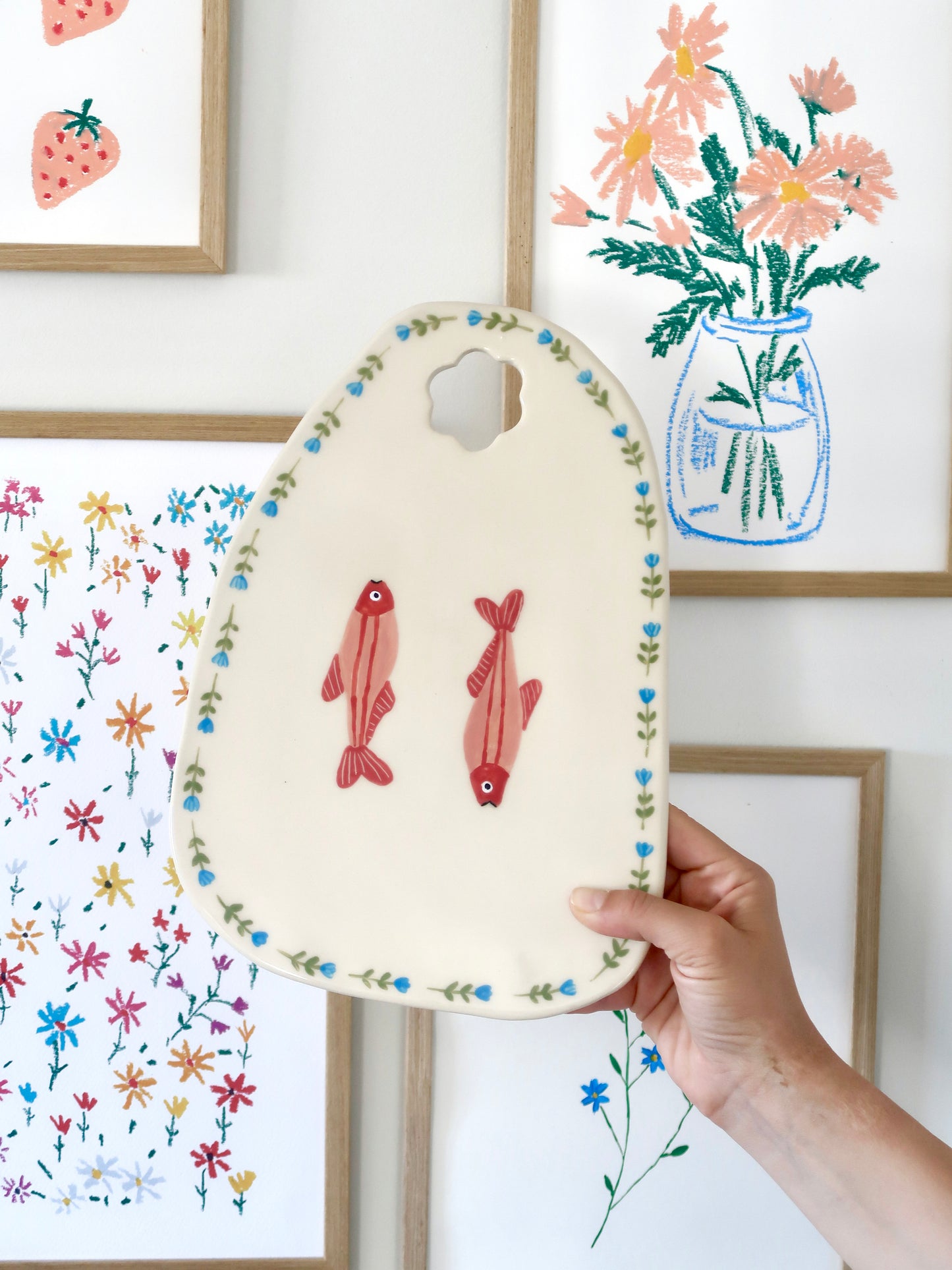 Kitchen Board with fish