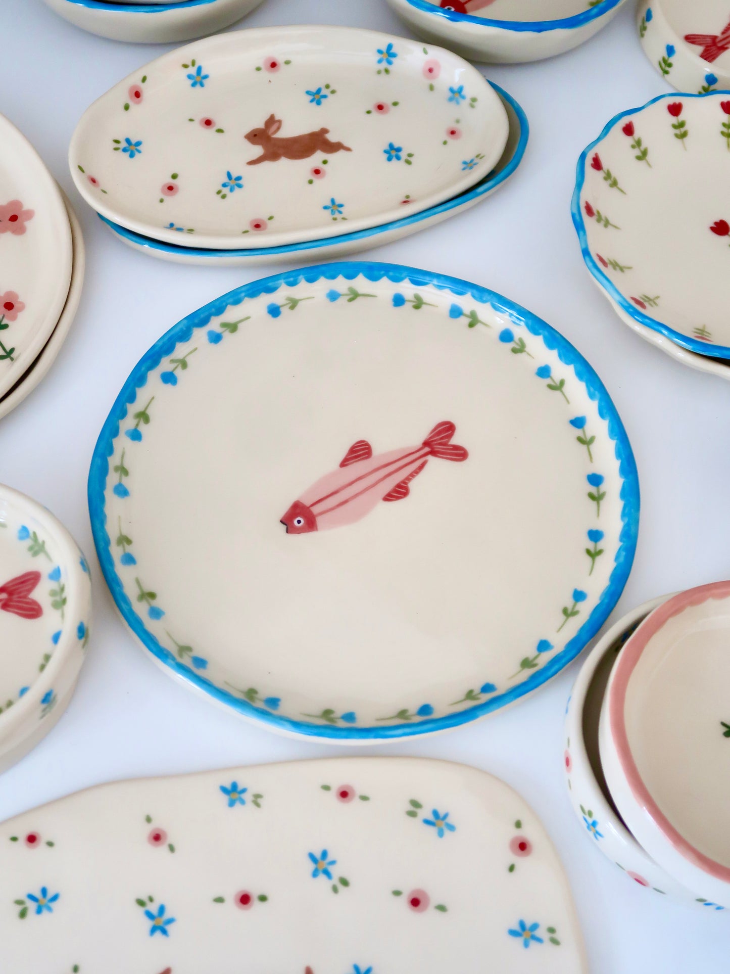Plate with fish